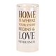 thumbnail image 1 of Portavelas Elanze Designs Home Love Never Ends Glass, 1 of 3