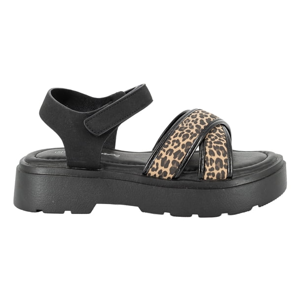 Sandalia con Velcro Serena Animal Print Bamboo