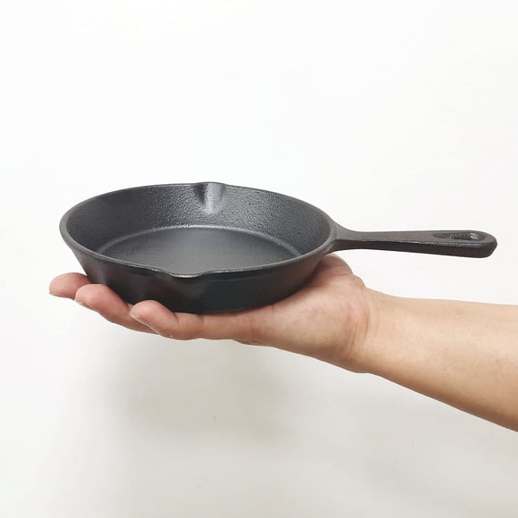 Sartén MOZUVE 15 cm de Hierro Fundido Pre-sazonada Apta para Horno