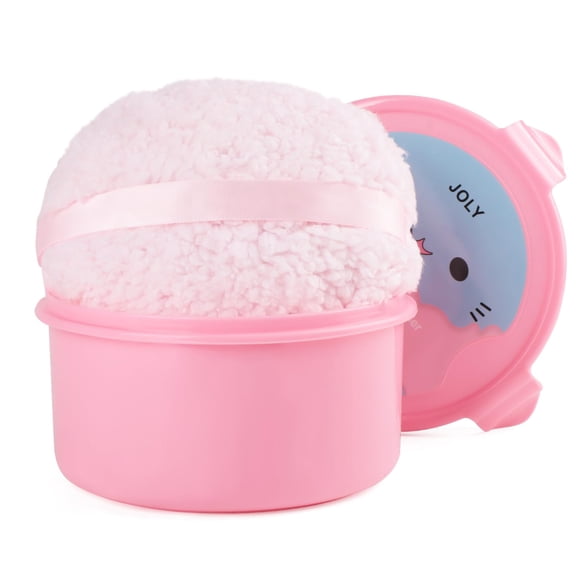 Almohadilla de polvo JOLY 15 cm Aplicador corporal grande rosa
