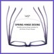thumbnail image 5 of Gafas de Lectura Ryegis 1.0x Ojo de Gato con Luz Azul, 5 of 6