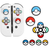 Genérico - Silicona Joycons Pulgar Grips Y D-Pad Botón Caps Set, Abxy Botón Clave Pegatinas Con Joystick Cubierta Compatible Para Nintendo Switch/Oled - Silicona Mejorada Grip Caps-Multicolor