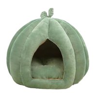 Ioensy - Cama Semicerrada Para Mascotas Con Forma De Calabaza Para Perros Y Gatos Pequeños Y Medianos M