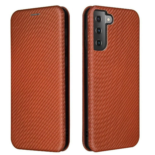 Funda Flip para FOXDOCK Samsung Galaxy S21 Plus - Funda magnética de negocios, funda protectora delgada