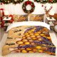thumbnail image 1 of Honeycomb Bee Print Duvet Cover Set Bedding Set Multicolor Pattern for All Seasons Essential for Home and Guest Rooms Ideal Gift for Friends and Family Includes, 1 of 1