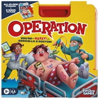 Juego De Mesa Hasbro Operation Electronic Con Funda De Transporte