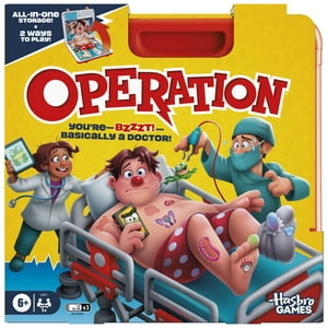 Juego De Mesa Hasbro Operation Electronic Con Funda De Transporte