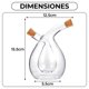 thumbnail image 2 of Aceitero Vinagrero Botella Dispensador Aceite Vinagre 480ml, 2 of 3