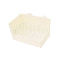 Ioensy - Caja De Arena Para Conejos Bedpan Bunny Caja De Inodoro Para Galesaur Animales Pequeños Conejo Blanco