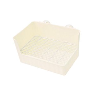 Ioensy - Caja De Arena Para Conejos Bedpan Bunny Caja De Inodoro Para Galesaur Animales Pequeños Conejo Blanco