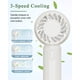 thumbnail image 4 of Ventilador Mini AURAELOS Pack 12 USB Recargable Color Marfil, 4 of 7