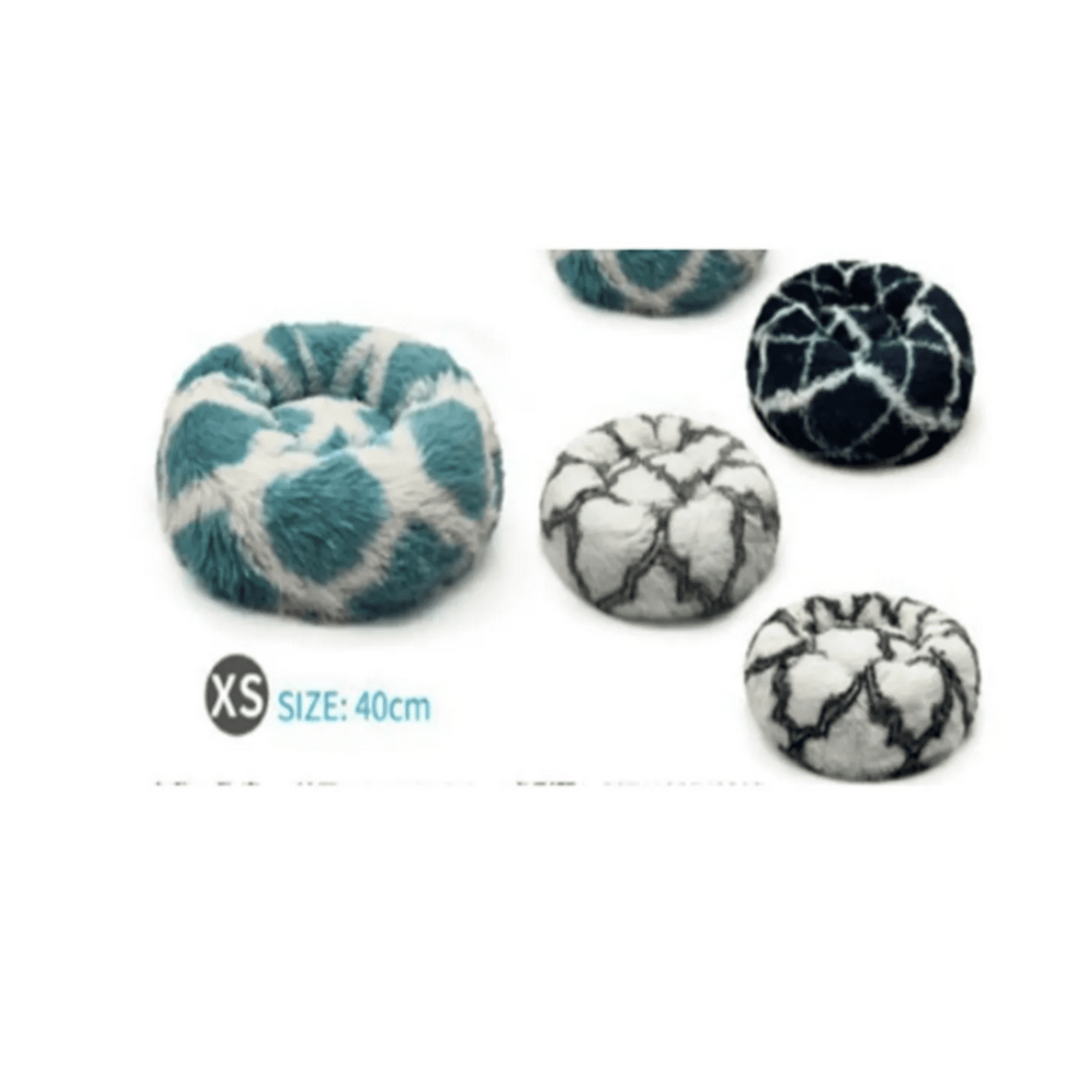 Genérico - Cama Puff Para Mascotas Color Gris 40cm