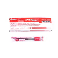Recarga De Tinta Para Bolígrafo Pentel Energel Rtx Punta Aguja 0.3 Mm Rojo 12 Unidades