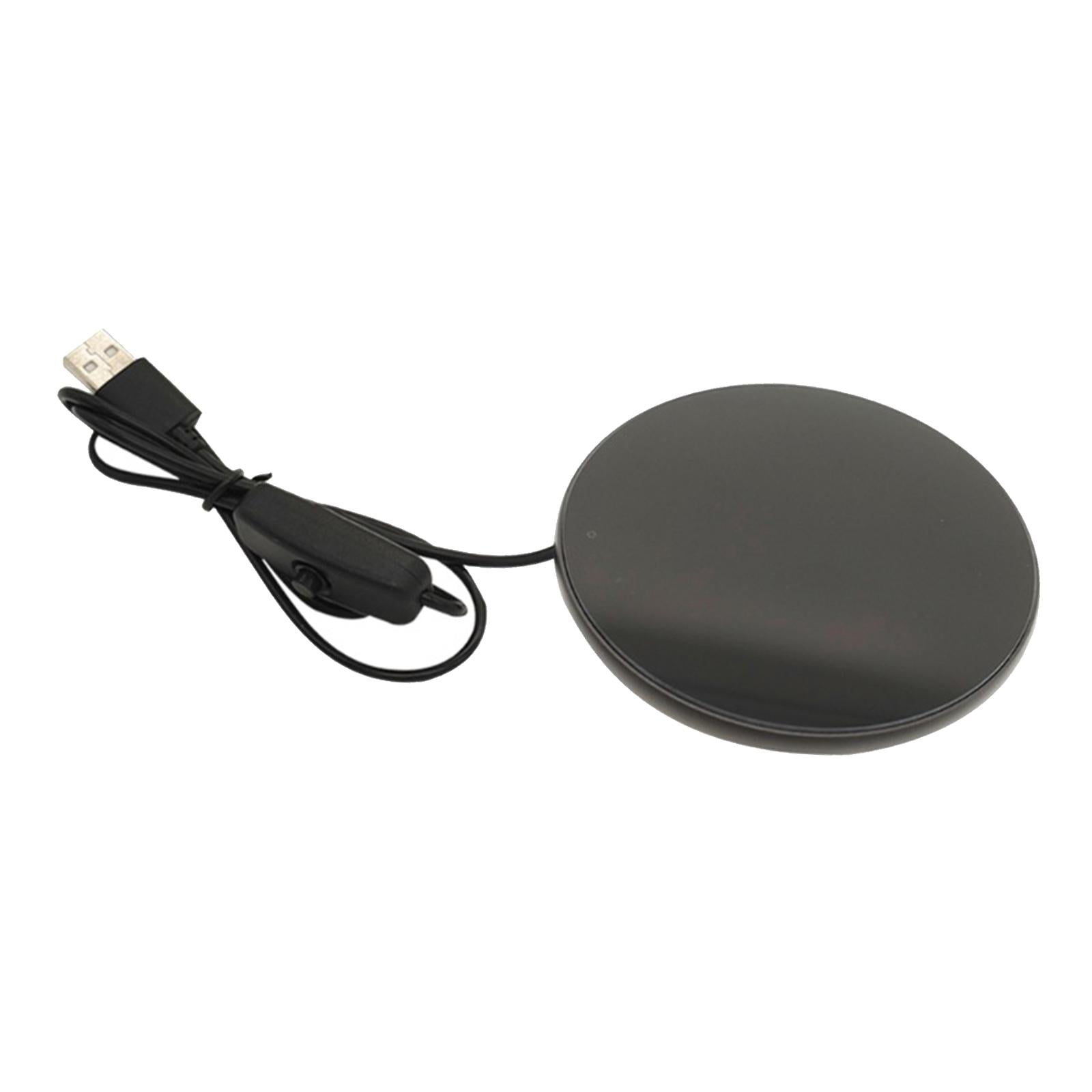 Magideal - Calentador De Taza Eléctrico, Calentador De Taza, Accesorios Multifunción, Placa De Calentamiento Portátil, Calentador De Taza, Alfombrilla Para Té, L Negro