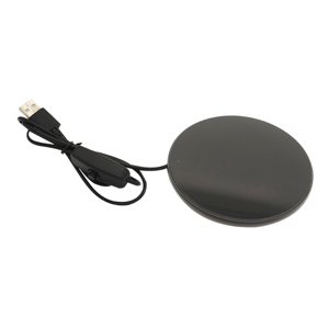 Magideal - Calentador De Taza Eléctrico, Calentador De Taza, Accesorios Multifunción, Placa De Calentamiento Portátil, Calentador De Taza, Alfombrilla Para Té, L Negro