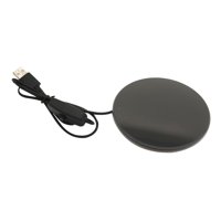 Magideal - Calentador De Taza Eléctrico, Calentador De Taza, Accesorios Multifunción, Placa De Calentamiento Portátil, Calentador De Taza, Alfombrilla Para Té, L Negro