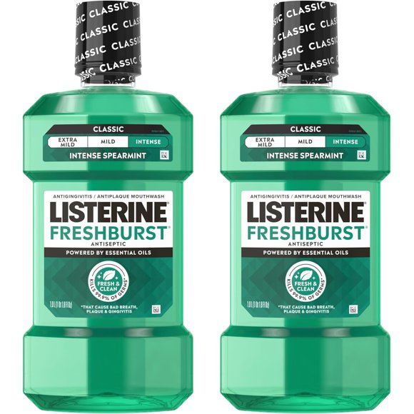 Enjuague Listerine Freshburst 33.8 oz (999 ml), paquete de 2