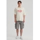 thumbnail image 2 of Polera Hombre Texto Frontal Beige, 2 of 8