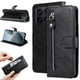 thumbnail image 1 of Funda con Cremallera para Xiaomi Poco X6 Pro, Carcasa Cartera de Cuero PU con Soporte y Tarjetero, 1 of 6