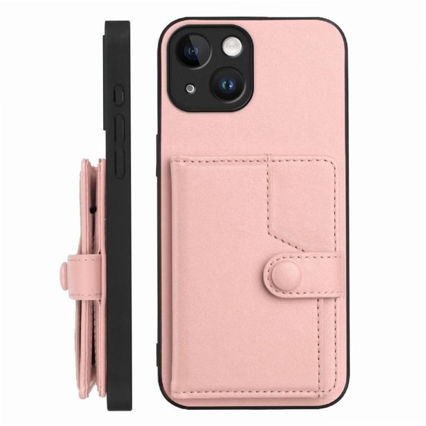 FOXDOCK Funda para iPhone 14 con Bloqueo RFID - Diseño Elegante con Cierre de Botón