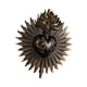 thumbnail image 5 of Placa de pared de Sagrados Corazones, adorno sacramental, estatua gótica artística para colgar en la pared, escultura para la entrada del porche del h negro, 5 of 5