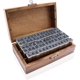 thumbnail image 1 of Set de 70 sellos de madera y goma con alfabeto OJYUDD, 1 of 7