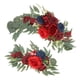 thumbnail image 5 of 2 Piezas Colgantes De Flores Artificiales Swag Rústico Para Decoración De Fiesta De Boda Rojo, 5 of 5