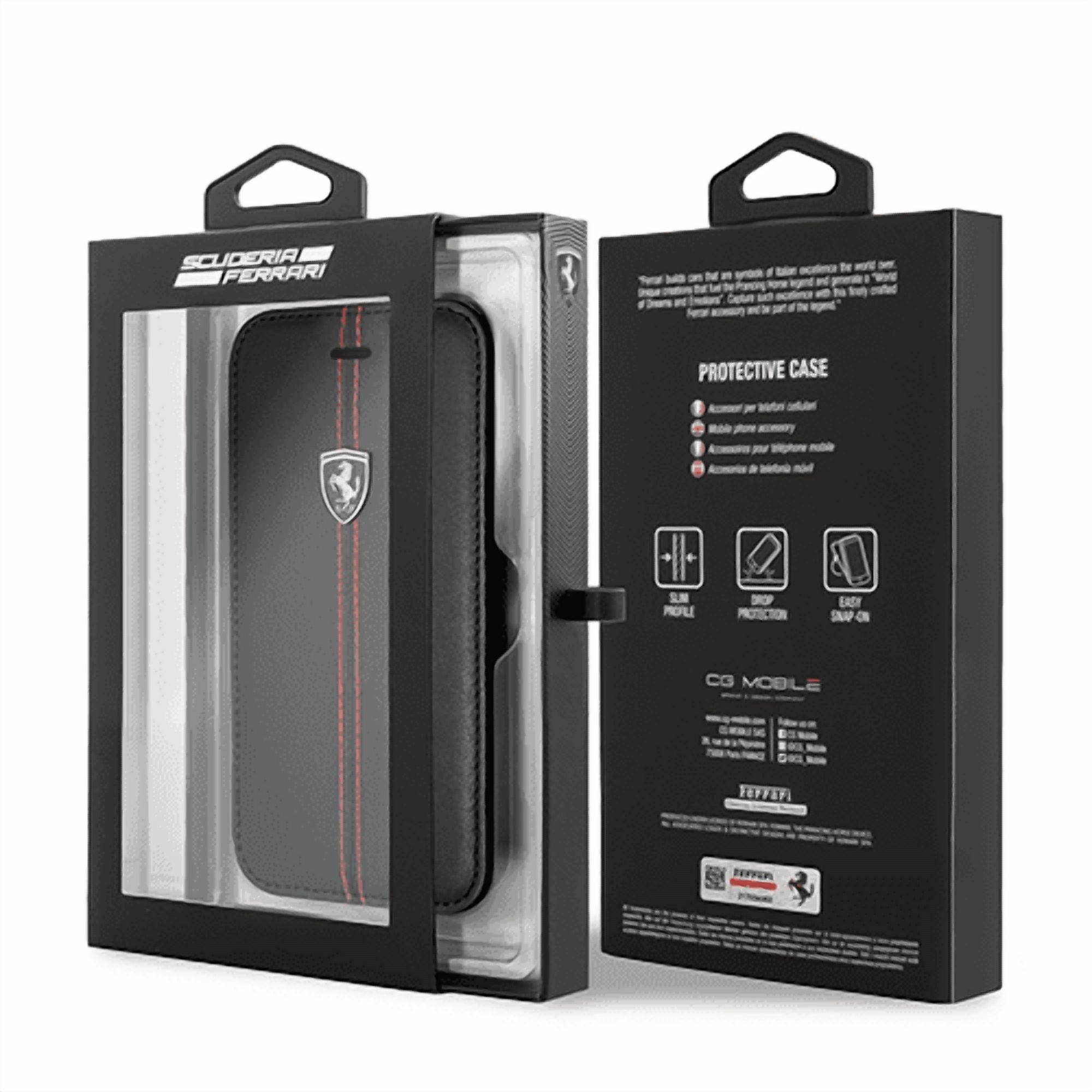 Carcasa Book Ferrari Iphone 7/8 Negra Fehdeflbki8bk