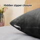 thumbnail image 2 of Juego estándar de 2 fundas de almohada de franela, funda de almohada de forro polar súper suave con cremallera para dormitorio, sofá, sillón, lujosa y acogedora., 2 of 6