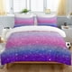 thumbnail image 1 of Purple Unicorn Full Bedding Set for Kids Boys Girls Glitter Galaxy Unicorn Duvet Cover 3 Piece Space Unicorn Comforter Cover, 1 of 5