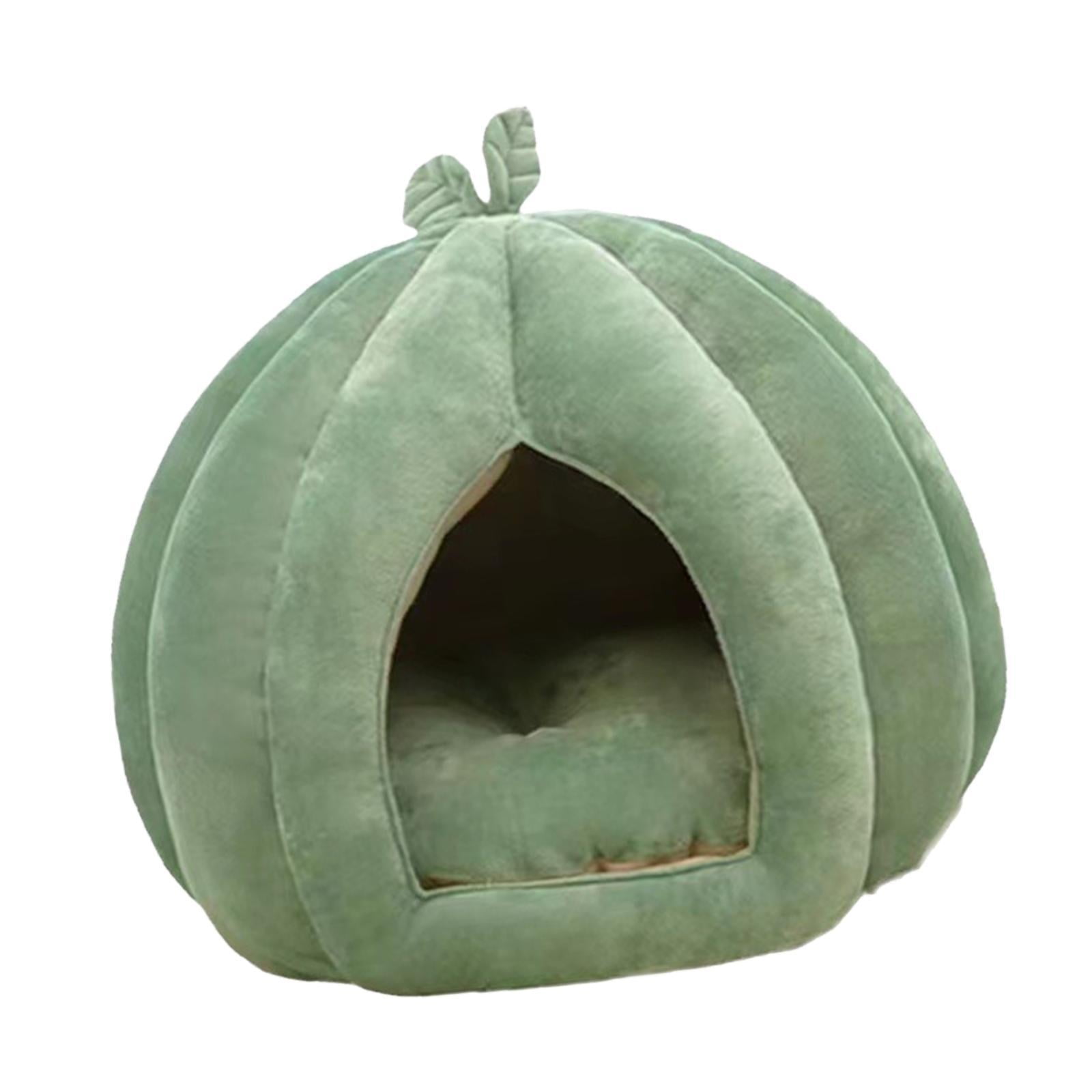 Magideal - Cama Semicerrada Para Mascotas, Forma De Calabaza, Tienda De Campaña Lavable Para Mascotas, Tienda De Campaña Para Gatos Para Gatitos Y Gatos En Todas S