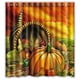 thumbnail image 1 of Cortina de ducha con diseño de calabaza del Festival de la Cosecha del Día de Acción de Gracias, juego de cortina de baño con ganchos, tamaño 66 x 72 pulgadas, 1 of 3