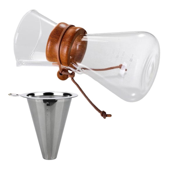 Tetera Fiocias De Vidrio Resistente Al Calor 600 Ml Con Filtro