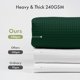 thumbnail image 3 of Cortina de Ducha AmazerBath 183 cm Verde Oscuro con Textura Waffle, 3 of 9