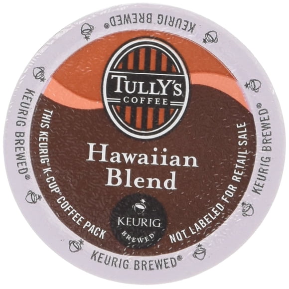 Café TULLY'S Hawaiian Blend K-Cups, 48 unidades