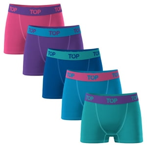 Top - Bóxer Medio Niña Algodón Pack 5 C1