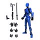 thumbnail image 2 of Figura De Acción Masculina Móvil Multiarticulada Impresa En 3D Para Juegos De Rol De Colección Azul Y Negro, 2 of 3