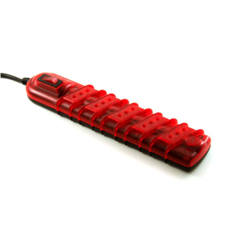 Rema - Alargador 5 Posiciones 3 Metros Neg/Rojo Transparente