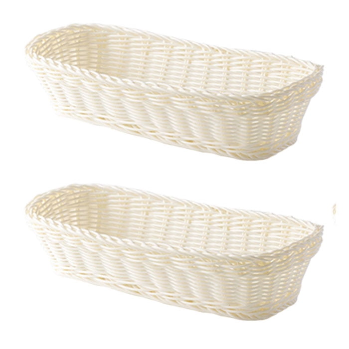 Bric - Cestas De Plástico Blanco Set De 2