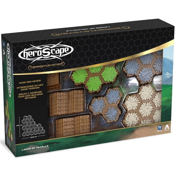 Expansión de terreno: Heroscape Lands of Valhalla (63 fichas hexagonales)