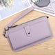 thumbnail image 5 of Cartera de mujer, cartera de mujer de piel sintética de gran capacidad., 5 of 5