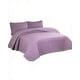 thumbnail image 1 of Cubrecama 1 5 Plaza Con Detalles De Pompones Color Morado, 1 of 4