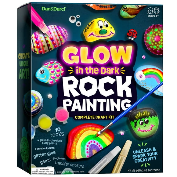 Kit de pintura rupestre para niños, brilla en la oscuridad,