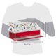 thumbnail image 2 of Vitrina Room Copenhagen Lego de 2 niveles, color rojo, 2 of 9