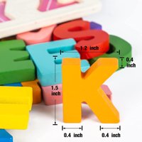 Genérico - Set 4 Rompecabezas Madera Numeros Educativo Letras Niños Lau