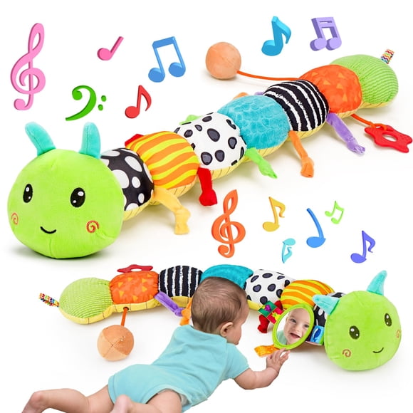 Juguete sensorial Melodyinn Caterpillar con música para bebés de 0 a 6 meses