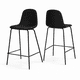 thumbnail image 1 of Pack de 2 Taburetes Eames de Lino Base Negra 66cm, 1 of 6