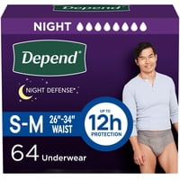 Ropa Interior Para Adultos Para Incontinencia Depend Night Defense Para Hombre S/M
