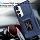 thumbnail image 4 of Funda Armada para Samsung Galaxy S25 5G con Tapa Deslizante y Soporte Magnético Giratorio Azul, 4 of 5