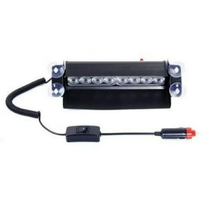 Importclick - Baliza Parabrisa Luz Estroboscópica Led Azul Rojo 12 V